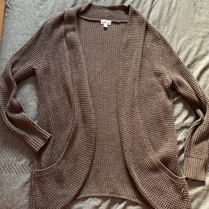 Thick Brown Cardigan with Built in Pockets